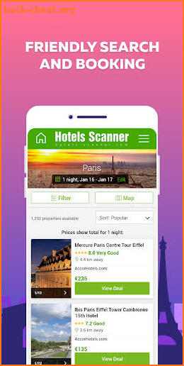 ✅ Hotels Scanner - Find the best hotel offers screenshot