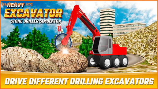 Heavy Excavator Stone Driller Simulator screenshot