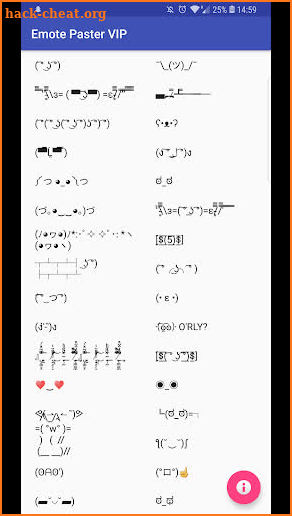 ❤♛✔ EMOTEPASTER - Copy and paste popular Emoticons screenshot