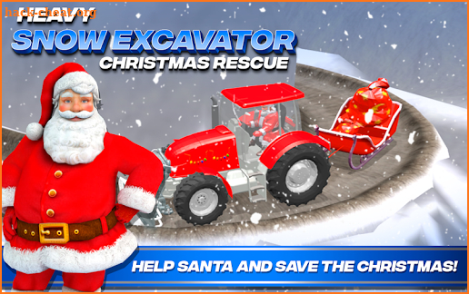 Heavy Snow Excavator  Christmas Rescue screenshot