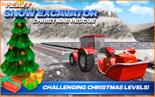 Heavy Snow Excavator  Christmas Rescue screenshot