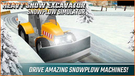 Heavy Snow Excavator Snowplow Simulator screenshot