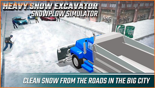 Heavy Snow Excavator Snowplow Simulator screenshot