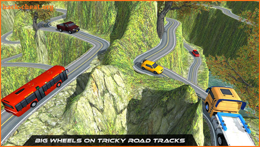 Heavy Trailer Truck Driving Uphill:Truck Simulator screenshot