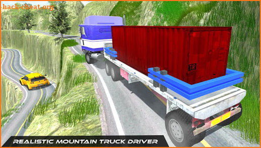 Heavy Trailer Truck Driving Uphill:Truck Simulator screenshot