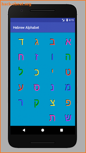 Hebrew Alphabet Letters screenshot