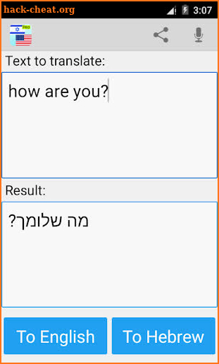 Hebrew English Translator Pro screenshot