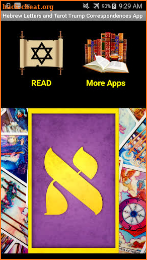 Hebrew Letters and Tarot Trump Correspondences App screenshot