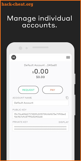 Hedera Wallet screenshot