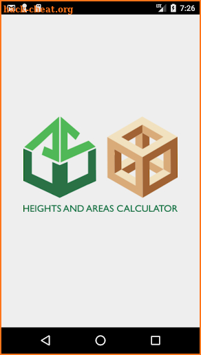 Heights and Areas Calculator screenshot