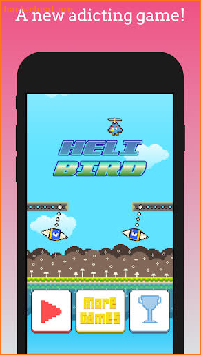Heli Bird : Pixel Climb screenshot