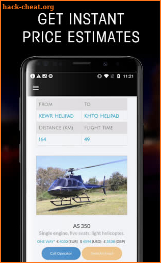Helicopter Charter PRO screenshot