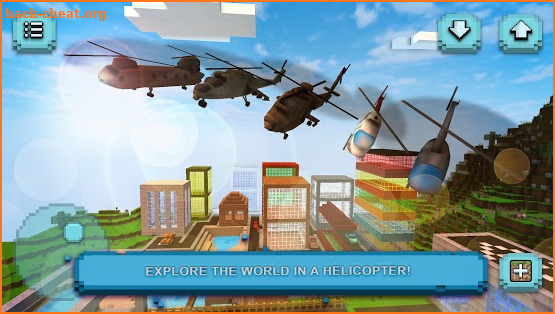 Helicopter Craft: Flying & Crafting Game 2017 screenshot