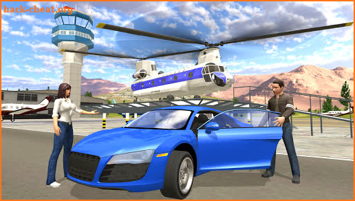 Helicopter Flying Simulator: Car Driving screenshot