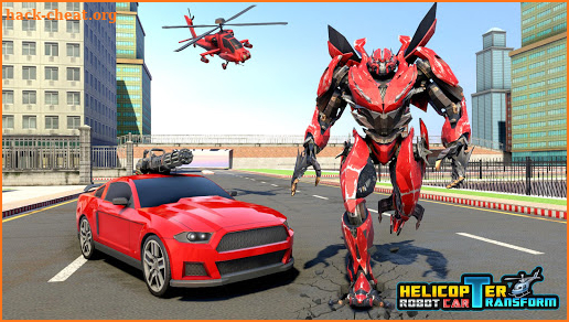 Helicopter Robot Car Transform Robot Games screenshot
