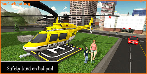 Helicopter Tourist Taxi Simulator- Taxi Games 2019 screenshot