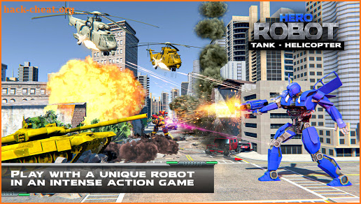 Helicopter Transform War Robot Hero: Tank Shooting screenshot