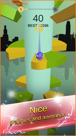 Helix Jump Ball-Crazy Spiral Game screenshot