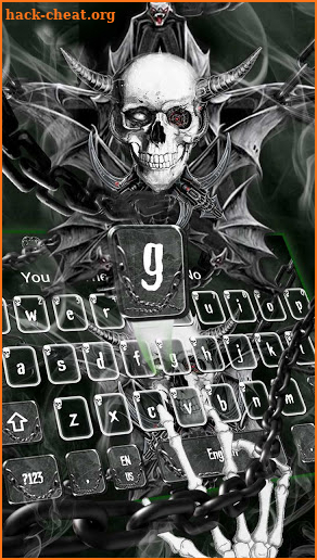 Hell Devil Death Skull Keyboard screenshot