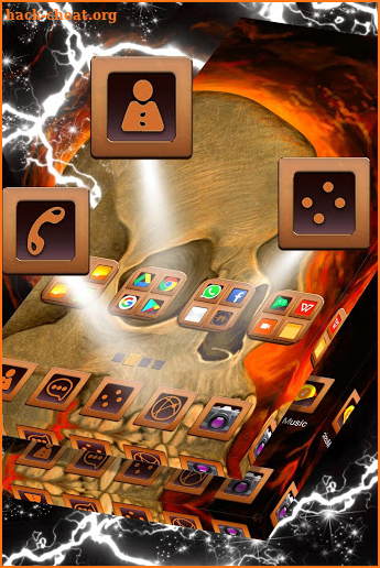 Hell Skull Launcher Theme screenshot