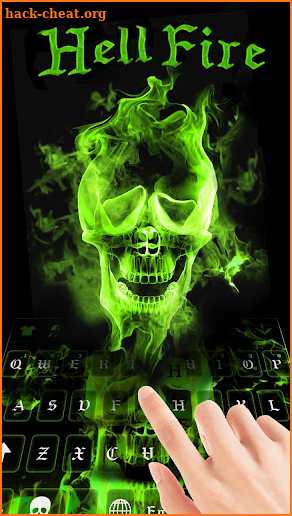 Hellfire Skull keyboard Uniqueness Theme screenshot