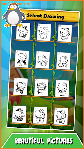 Hello Kitty Coloring drawing book screenshot