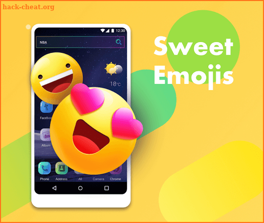 Hello Launcher - Funny Emojis & Themes, Wallpapers screenshot