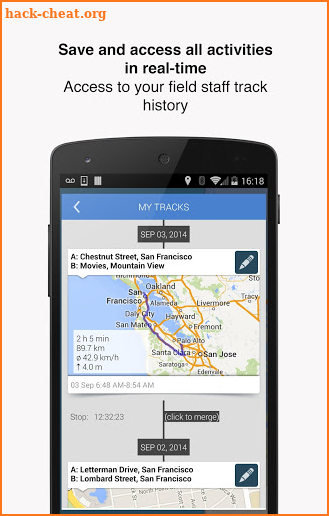 Hellotracks, GPS Phone Tracker screenshot