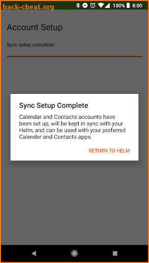 Helm Sync - Calendar and Contacts screenshot
