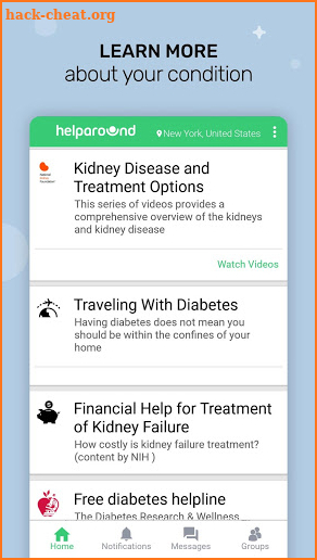 Helparound - Help Navigate Kidney Disease Diabetes screenshot