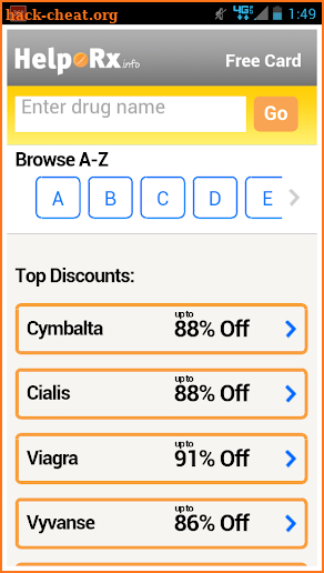 HelpRx Mobile Drug Discounts screenshot