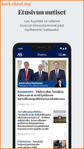 Helsingin Sanomat screenshot