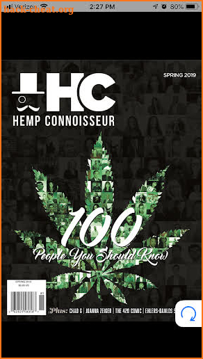 Hemp Connoisseur Magazine screenshot
