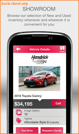 Hendrick Toyota Concord screenshot
