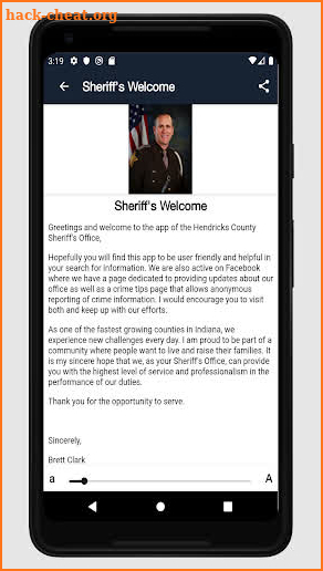 Hendricks County IN Sheriff screenshot