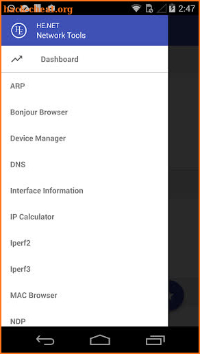 he.net - Network Tools screenshot