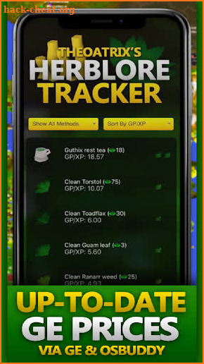 Herblore Tracker for OSRS screenshot