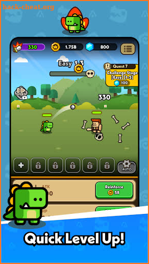 Hero Dino: Idle RPG screenshot