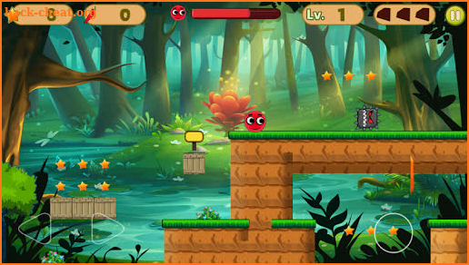 Hero Red Adventure Ball Jungle 4 Bouncing screenshot
