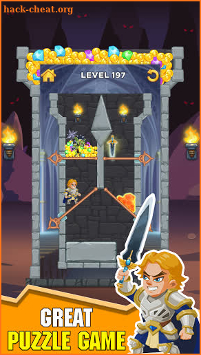 Hero Rescue : Pin Pull - Pull The Pin Puzzle screenshot
