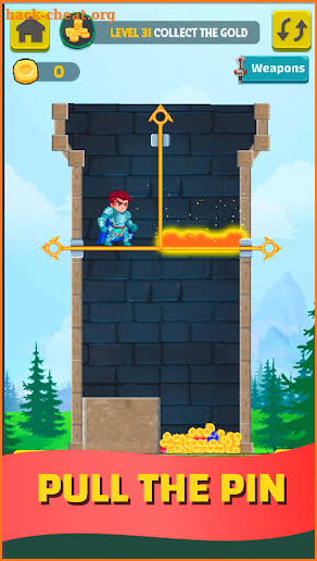 Hero rescue: pull the pin - guard the princess screenshot