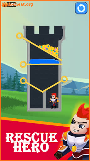 Hero Rescue - pull the pin puzzle game screenshot