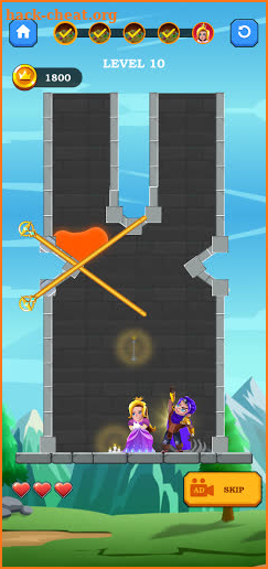 Hero Rescues: pull the pin and save the princess screenshot