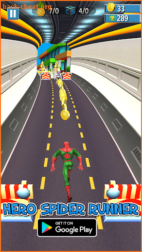 Hero SpiderBoy Runner screenshot