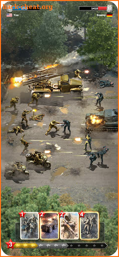 Heroes of War: WW2 Idle RPG screenshot