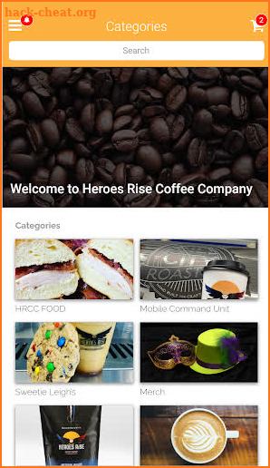 Heroes Rise Coffee Company screenshot