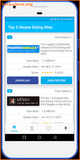 Herpes Dating Apps for Positive Singles - HerpesD screenshot