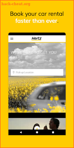 Hertz Car Rental screenshot