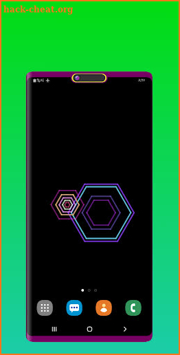 Hex AMOLED Neon Live Wallpaper screenshot
