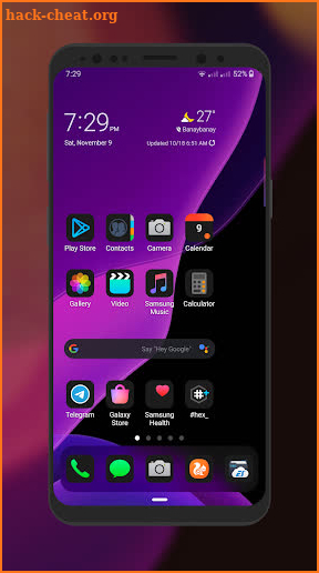 #Hex Plugin - ayOS Retina Dark for Samsung OneUI screenshot